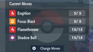 An example moveset (Image via Game Freak)